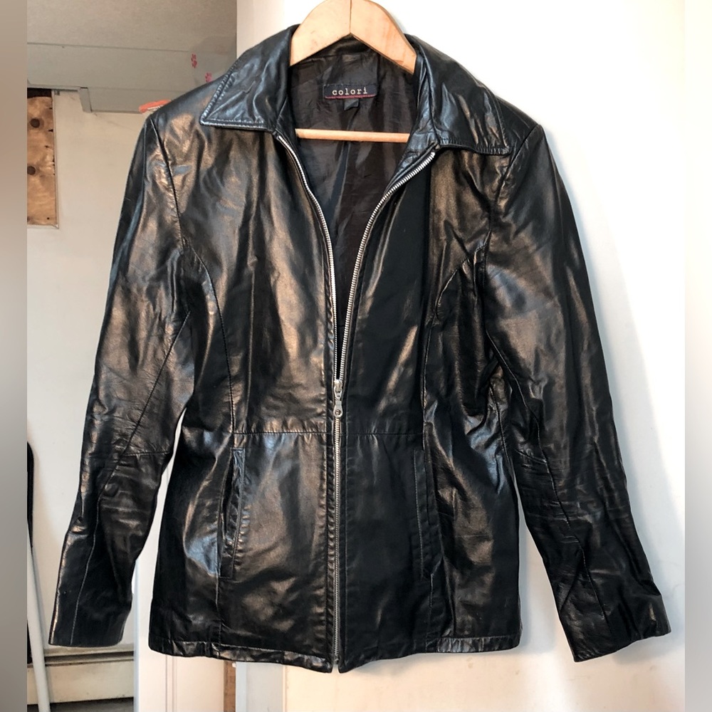 Woman leather jacket